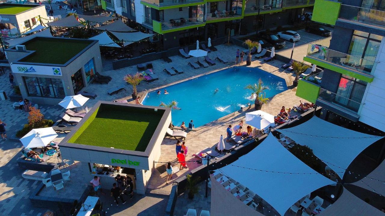 Panoramic Aparthotel Pool & Spa Mamaia Nord Navodari Bagian luar foto